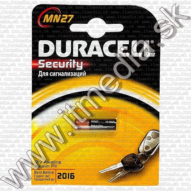 Image of Duracell tartós elem MN27 (riasztó távirányító, stb.) 12V (IT8460)